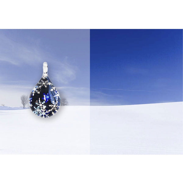 NORTH ONE GLASS JEWELRY オーバル Falling Snow NDM-B-011 | Jewelry City