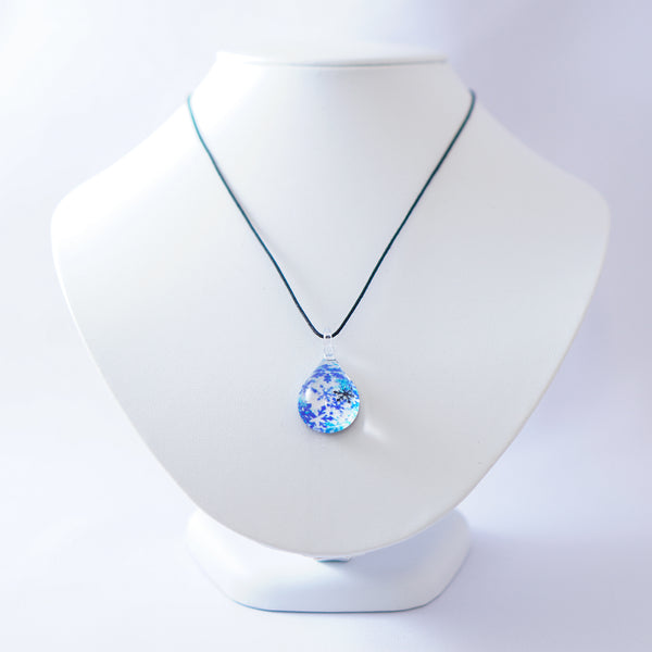 NORTH ONE GLASS JEWELRY オーバル Blue Snow NDM-B-040 | Jewelry City